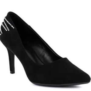 NEW Jones New York Black Pumps with embellished back Sz 9m